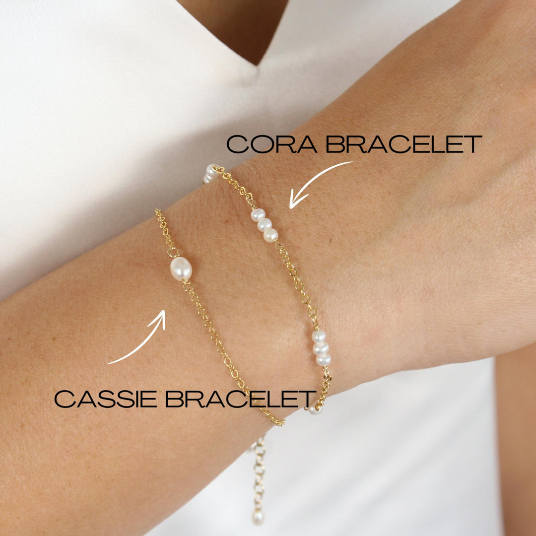 Cora Dainty Pearl Bracelet