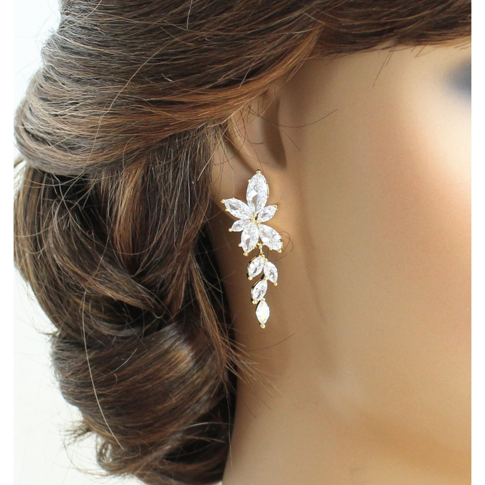 Allure  Crystal Bridal Earrings | Adriana Sparks Bridal 1