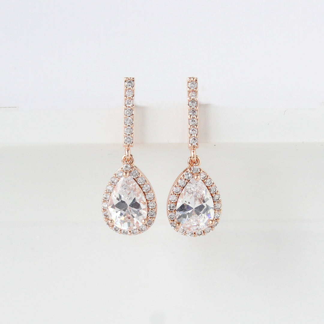 Brianna | Drop Earrings Rose Gold