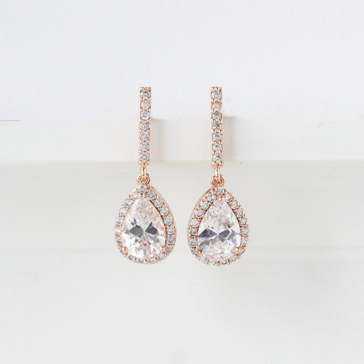 Brianna | Drop Earrings Rose Gold