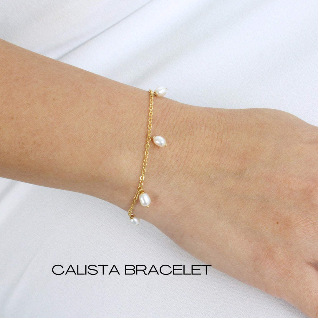 Calista Pearl Drops Bracelet