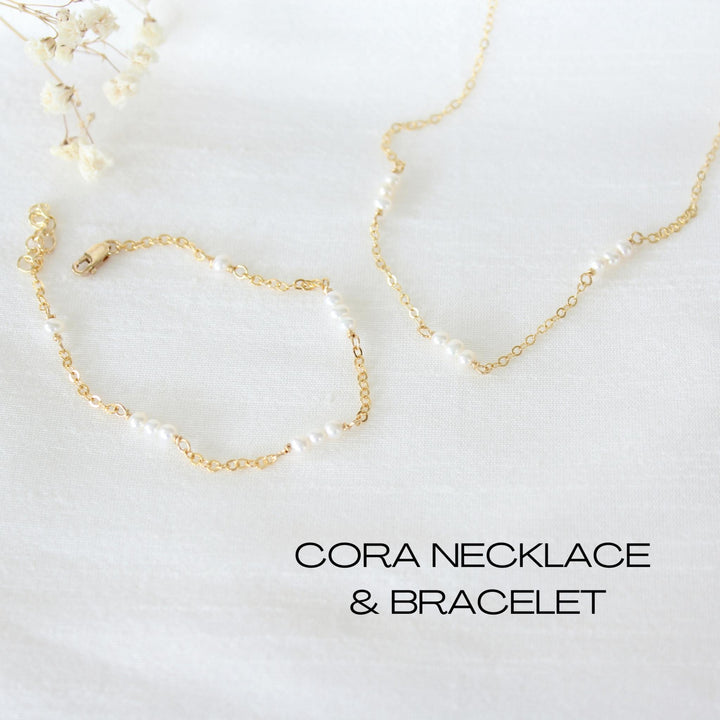 Cora Dainty Pearl Bracelet