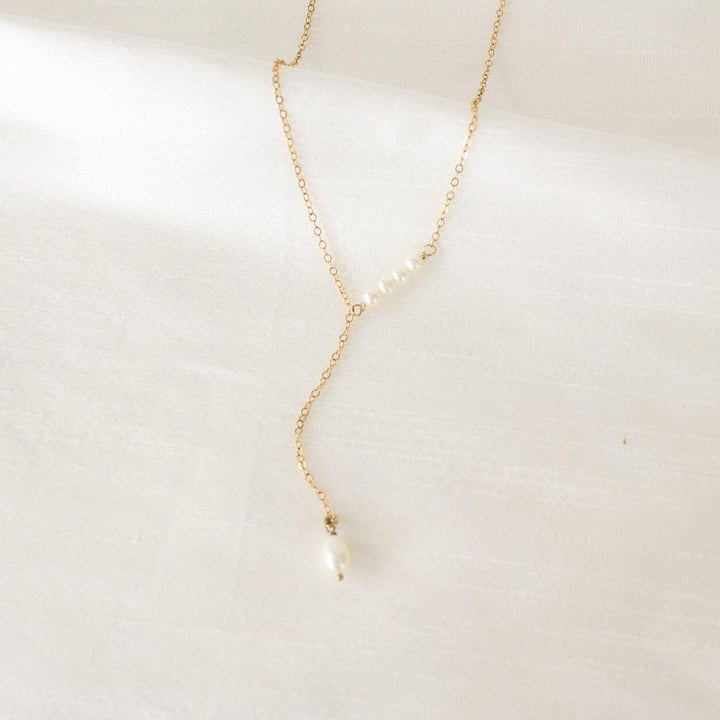 Chantal - Pearl Lariat Necklace