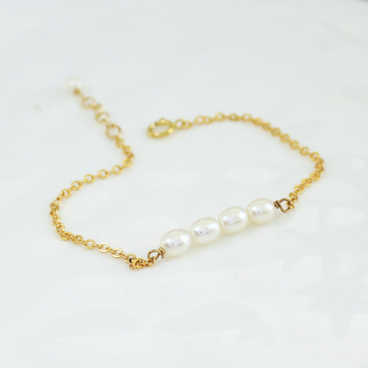 Paige Pearl Bar Bracelet