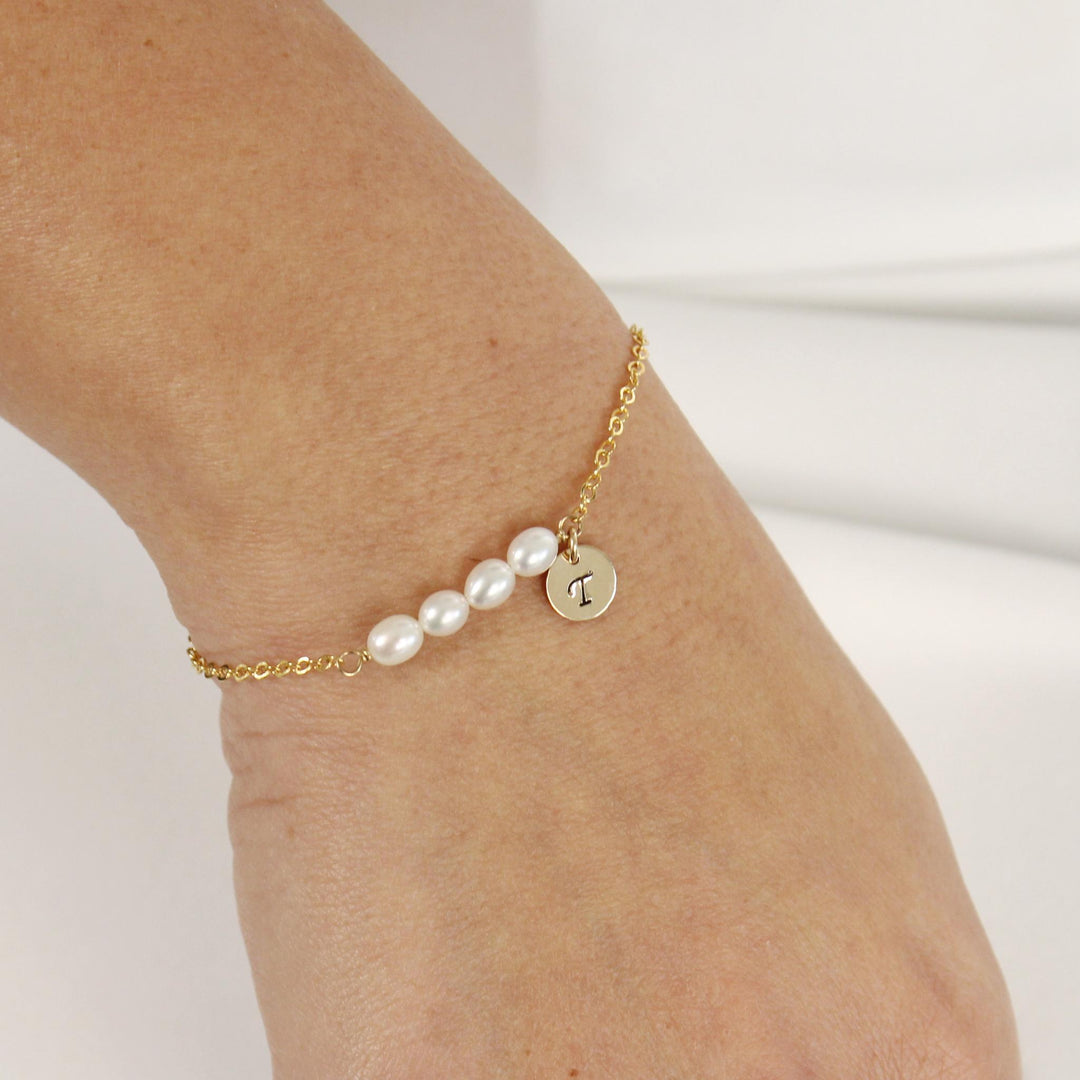 Paige Pearl Bar Bracelet