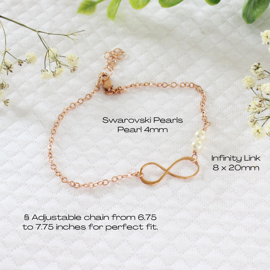 Wren Infinity & Pearls Bracelet